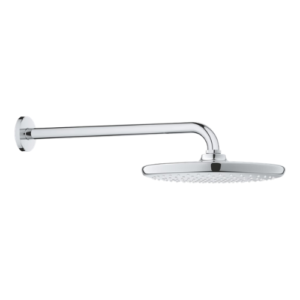 Premium Round Chrome Rain Shower Head with Wall Arm in Ahmedabad | Aqua