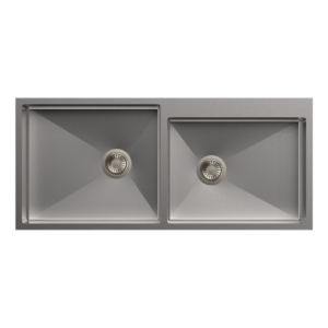 Quadro Stainless Steel Double Bowl Kitchen Sink Premium Design Ahmedaba