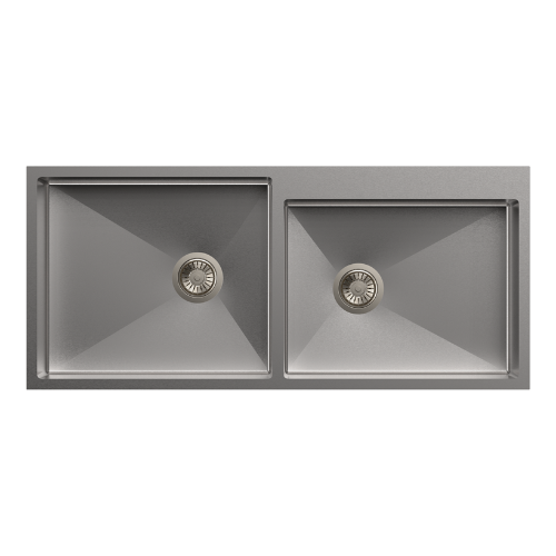 Quadro Stainless Steel Double Bowl Kitchen Sink Premium Design Ahmedaba
